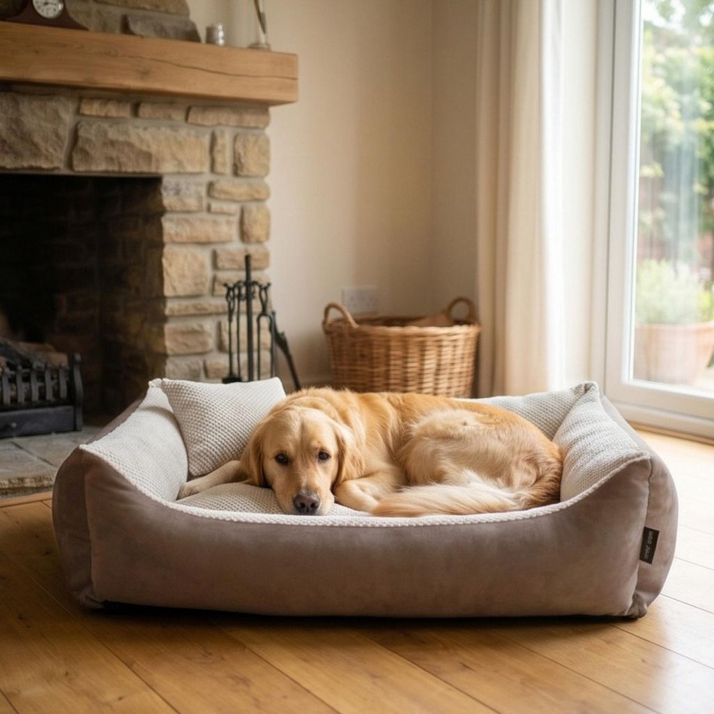 4L Textil TEO Hundekorb mittelgroße Hunde Kuscheliges Produktbild 