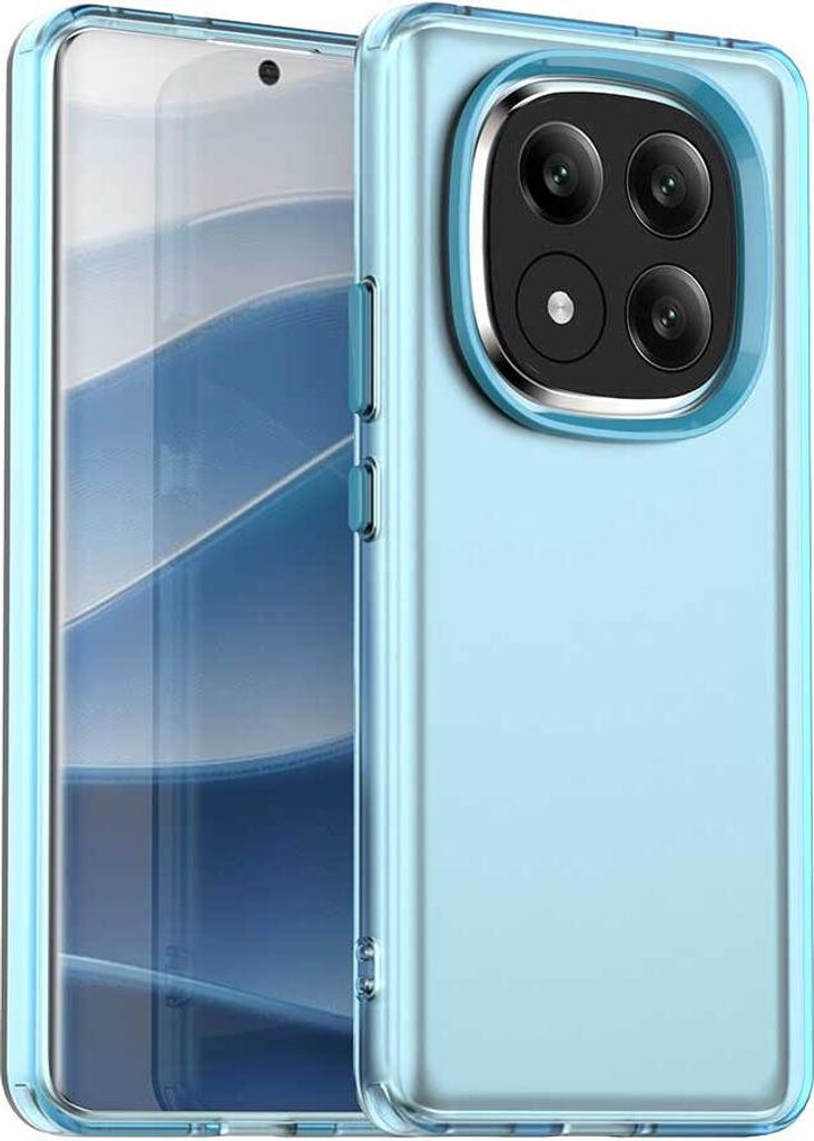 Handyhülle für Xiaomi Redmi Note 14 Pro+ 5G Schlank Durchscheinend Matt Stoßfest Schutzhülle Blau