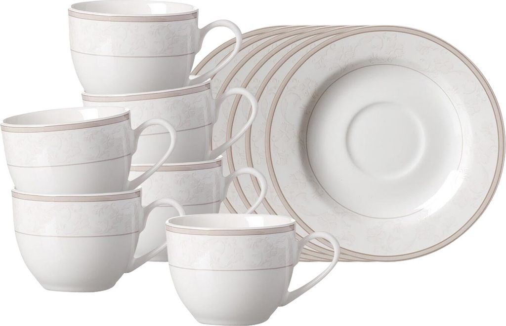 Ritzenhoff & Breker Isabella Espressotasse mit Untertasse 90 ml 6er Set