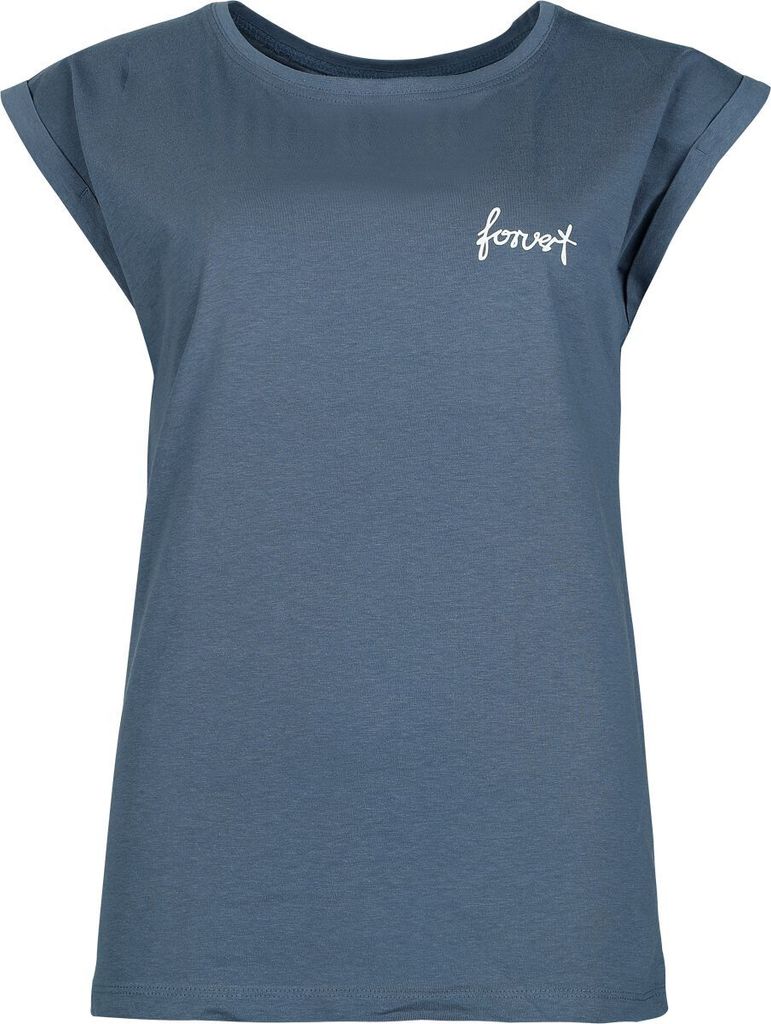 Forvert T-Shirt Damen Santa Maria blau Basics 100% Baumwolle L