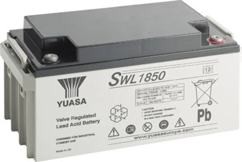 Yuasa SWL1850 Batterie plomb 12V 74Ah Longue Durée 10-12 ans avec bornes M6