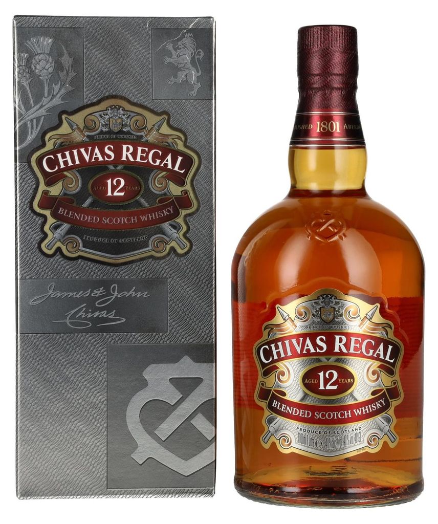 Chivas Regal 12 Years Old Blended Scotch Whisky 40% Vol. 1l Image du produit 