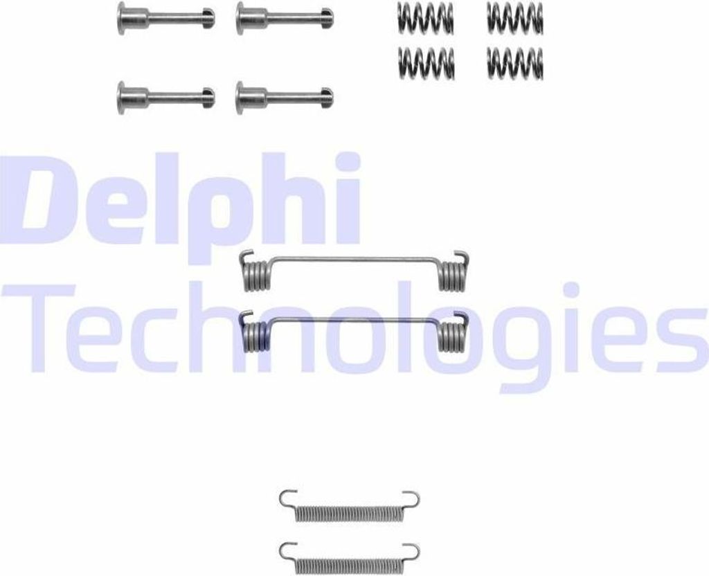 Zubehörsatz Feststellbremsbacken DELPHI hinten passend für PEUGEOT 605 (6B) für JAGUAR XJ Limousine (X300, X330)
