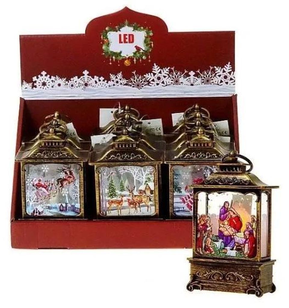 LED-Lichterkette mit Weihnachtsmotiv (12 Stück) – ADAR