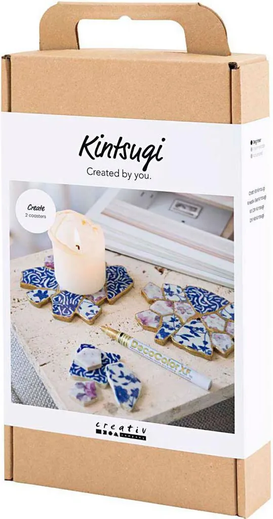 Kintsugi Set Creativ Company Oro e Blu - Kit Riparazione Artistica