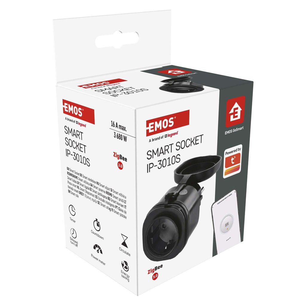 EMOS GoSmart ZigBee Outdoor Steckdose 16A, 2,4GHz mit Timer Produktbild 12