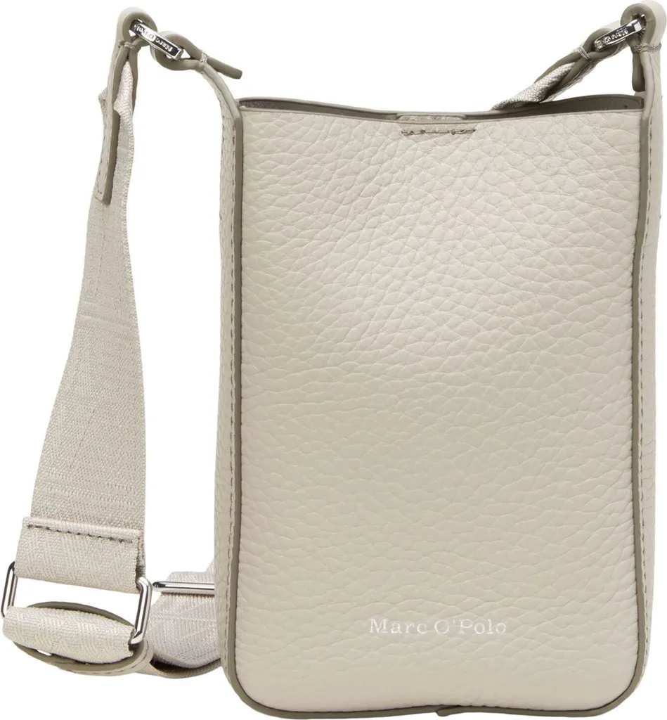 Marc O'Polo Bruna Cellphone Bag Misty Grey - Sac téléphone en cuir beige