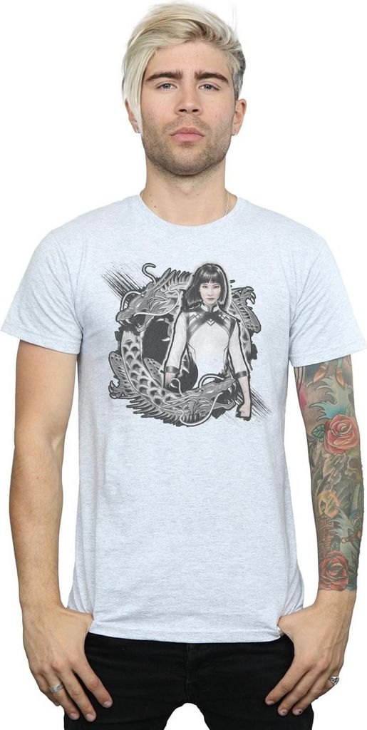Marvel - "Shang-Chi And The Legend Of The Ten Rings Xialing Dragon" T-Shirt für Herren BI42710 (3XL) (Schwarz)