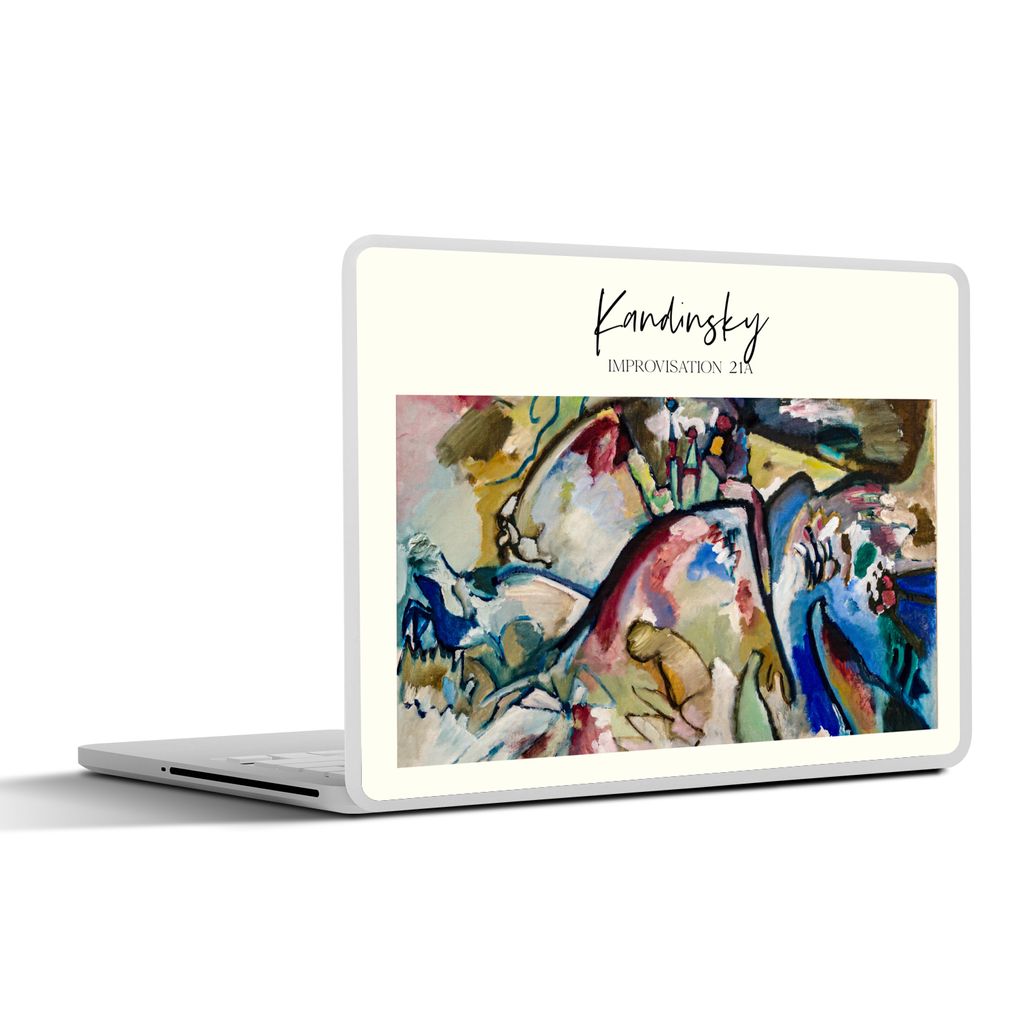 MuchoWow Laptop Aufkleber Sticker Cover Improvisation 21A - Wassily Kandinsky 31x22.5 cm - Laptop-Deko
