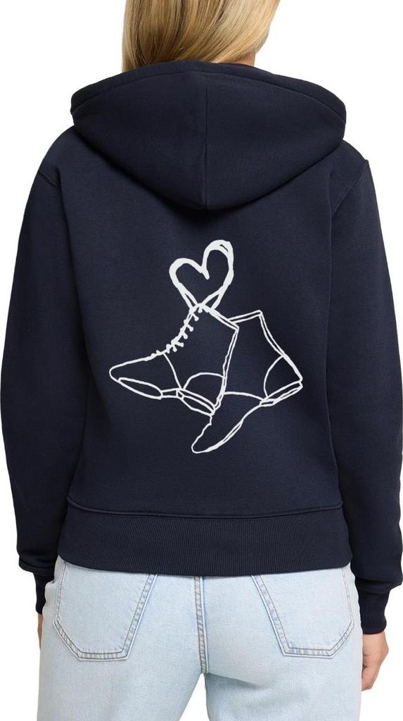 Spreadshirt Tanzmariechen Gardestiefel Herz Gardetanz Kapuzenjacke Damen, L, Navy