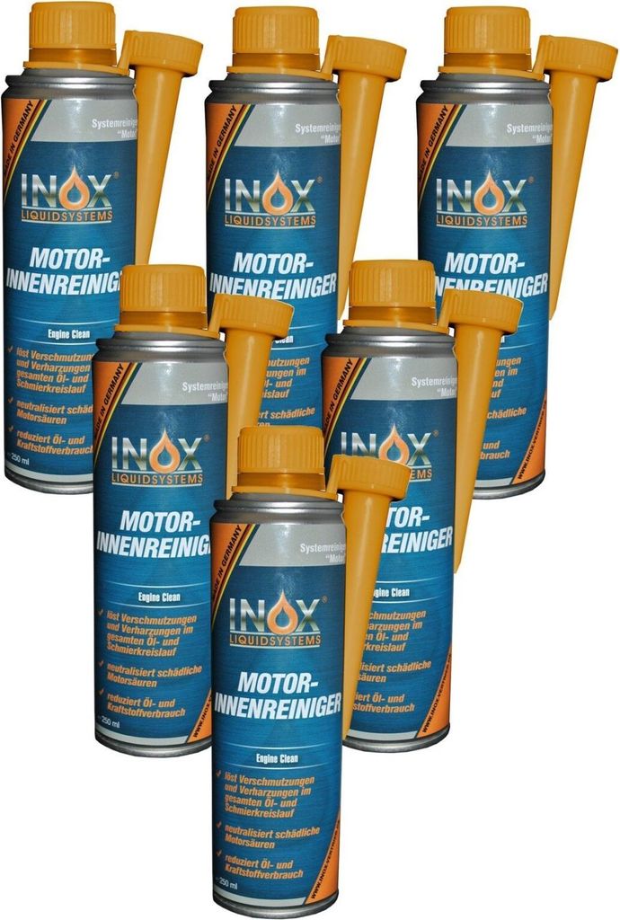 INOX Motorinnenreiniger Additiv 6x250ml - Motor Reiniger Motorspülung Innen