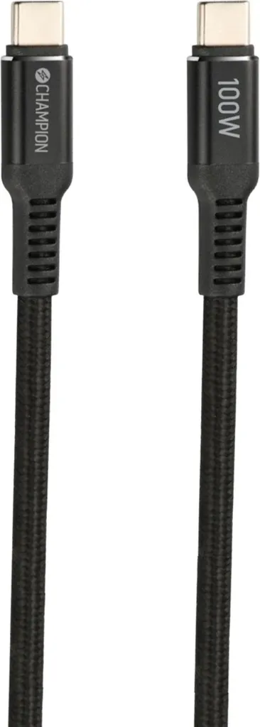 Cavo USB-C 100W 1m Nero: L'Eleganza della Ricarica Veloce