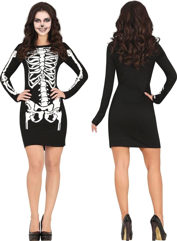 Skelett Kostüm Halloween Ball L Produktbild 