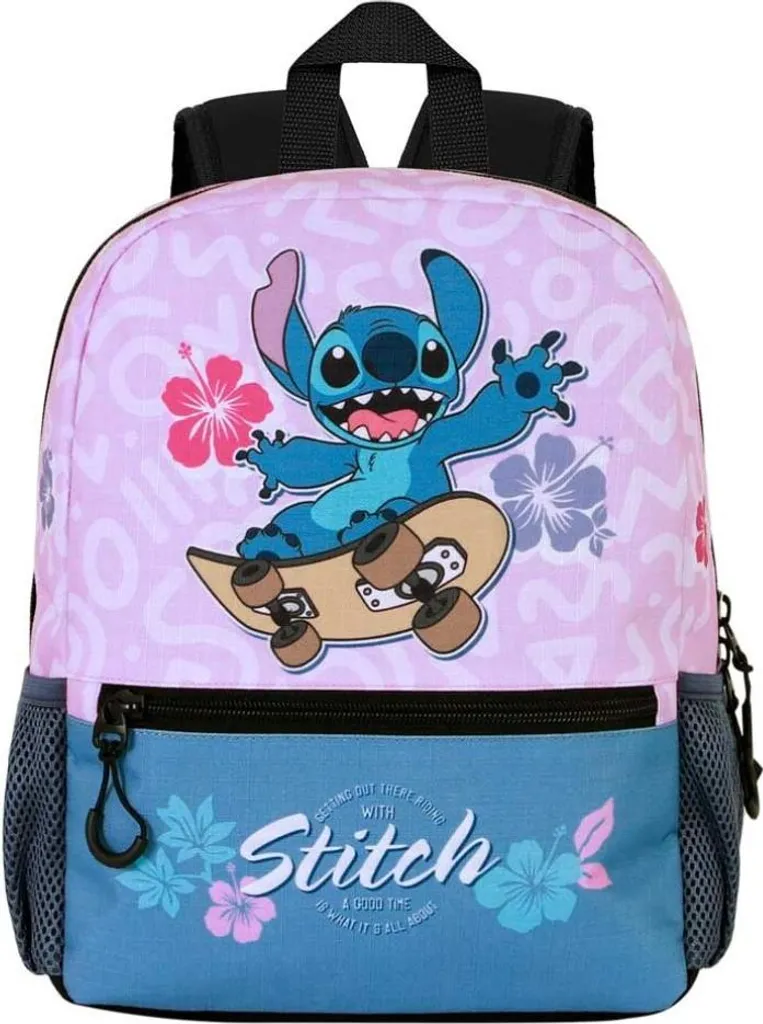 Sac à Dos Stitch Robuste 33cm - Fini les Bretelles qui Cassent à l'École