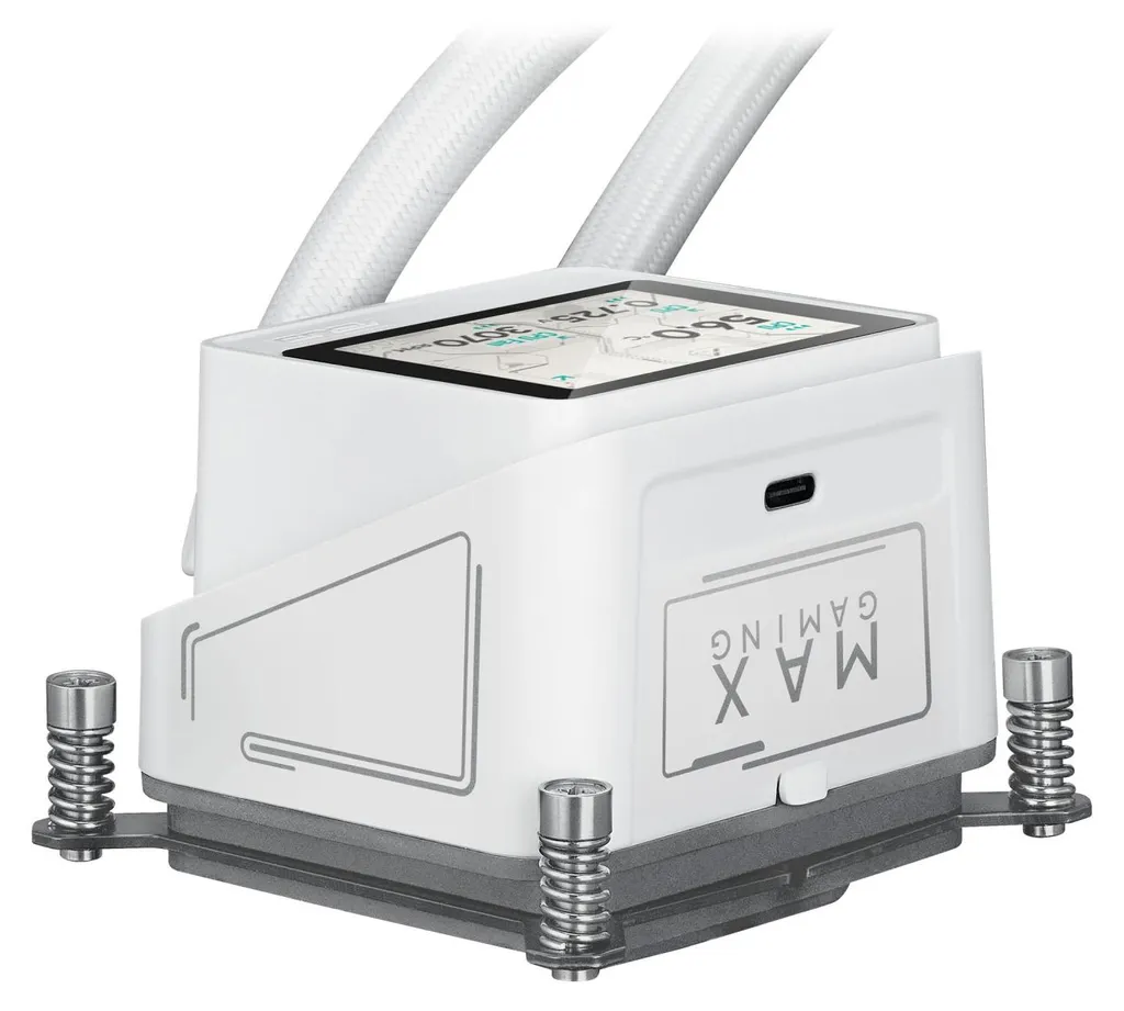 ASUS MAX Gaming LC 360 ARGB LCD White Edition - Watercooling AIO Blanc
