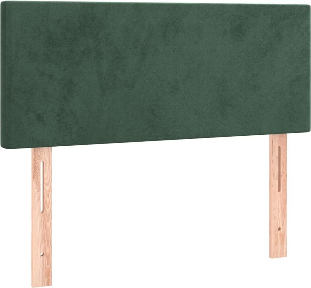 Kopfteil Dunkelgrün 100x5x78/88 cm Samt