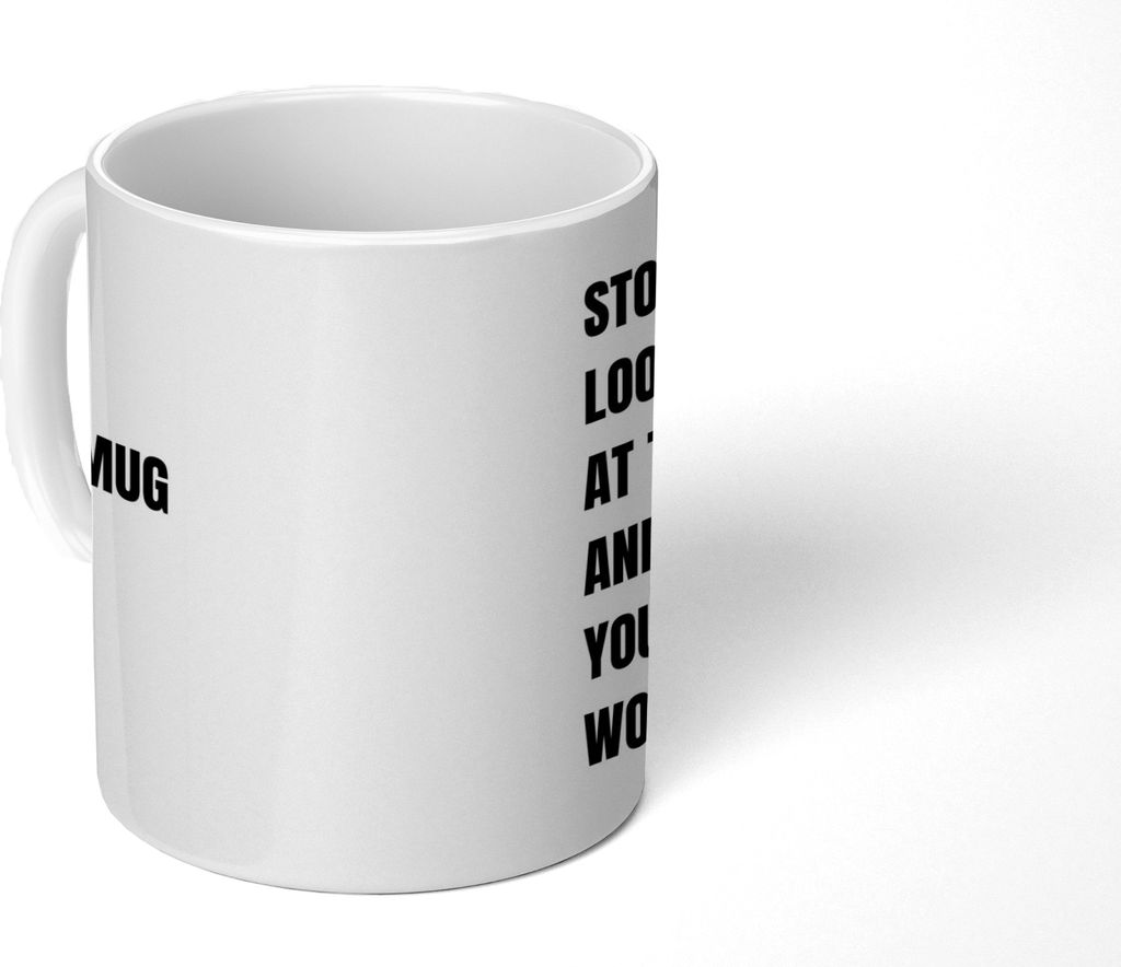 KitchenYeah Tasse Kaffeetasse Kaffeebecher 350 ml Zitat - Sprichwörter - Hör auf zu suchen Teetasse - Fototasse - Becher - Keramikbecher - Teeb...