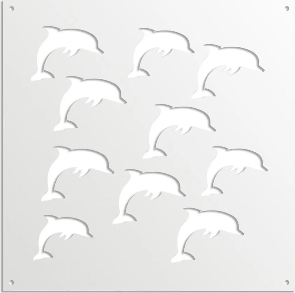 DOLPHIN Frangisole in PVC Bianco 98x98x1cm - Pannello Alta Resistenza