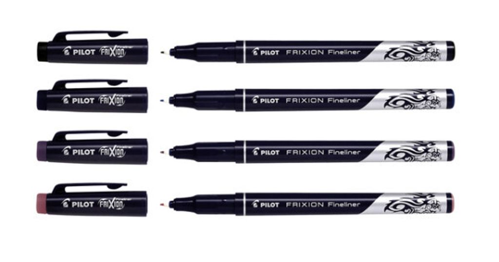 Fineliner FriXion - 0,45 mm pink radierbar. Packung mit 12 Stück