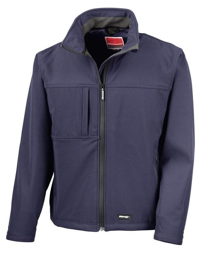 Result Herren Classic Softshell-Jacke FK1404 (XL) (Marineblau)