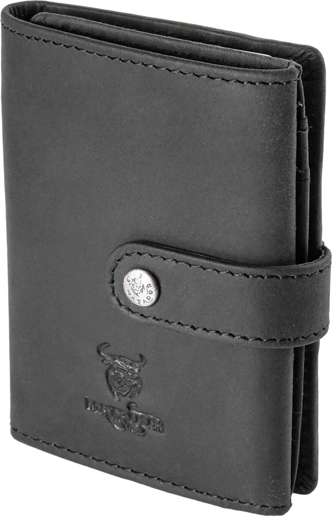 MATADOR Leder Slim Wallet MANCHESTER Trifold Schwarz RFID Produktbild 