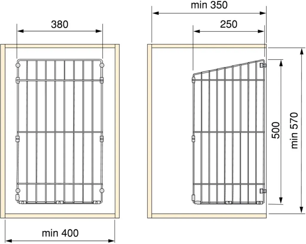 Panier à linge chromé Para Modulo - Bac de rangement robuste et design