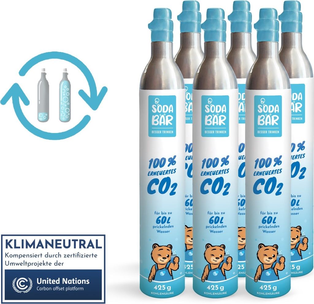 CO2-Zylinder Tausch-Box für Quooker 6 x 425g (60 l)