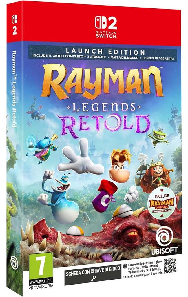 Switch 2 Rayman Legends Retold Launch Edition (Game Key Zdjęcie produktu 