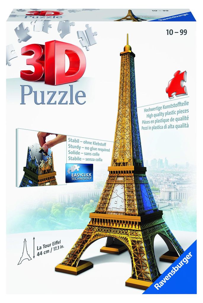 Eiffelova věž. 3D puzzle (216 dílků) Obrázek produktu 