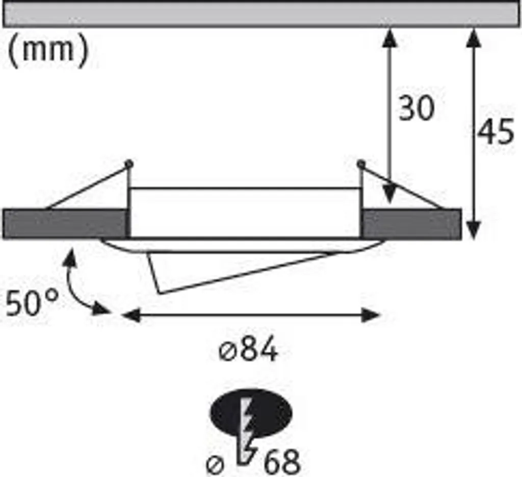 Paulmann Lampada da incasso LED Nova Plus orientabile a luce singola - 4