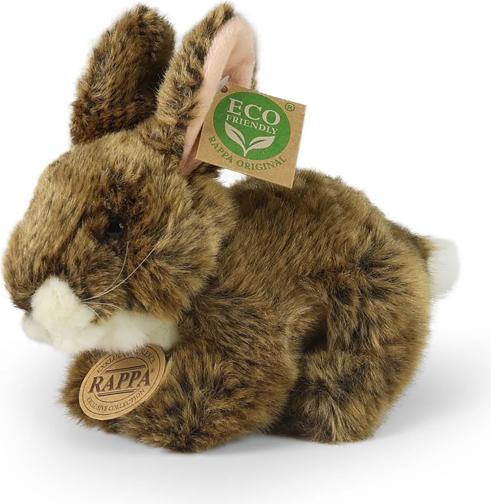 Peluche Coniglio Eco-Friendly 17 cm | Giocattolo Sostenibile Marrone