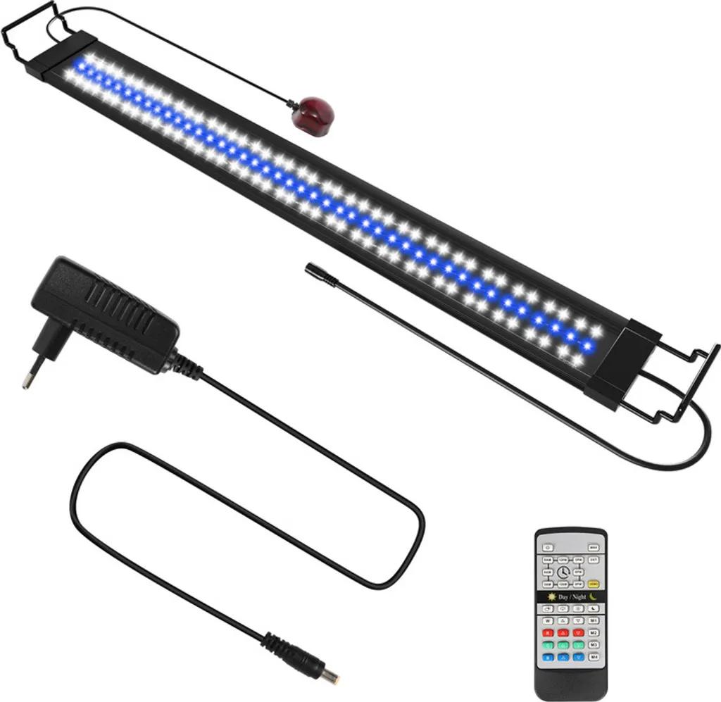 Fiqops LED Acquario: Luce Naturale RGB per Piante e Pesci 120-150CM