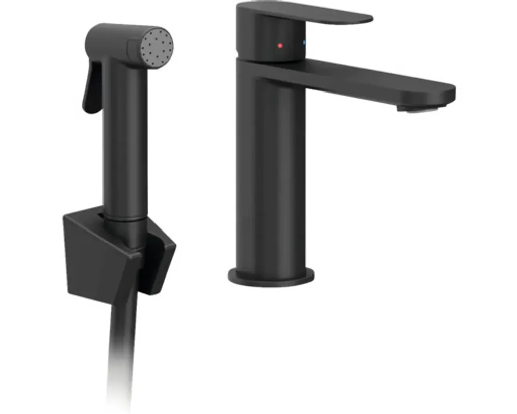 Mitigeur lavabo RAVAK Chrome II noir : la solution bidet compacte