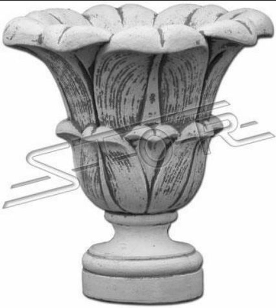 Blumenkorb Blumen Vase Gefäss Garten Terrasse Dekoration Statue Figuren S104004