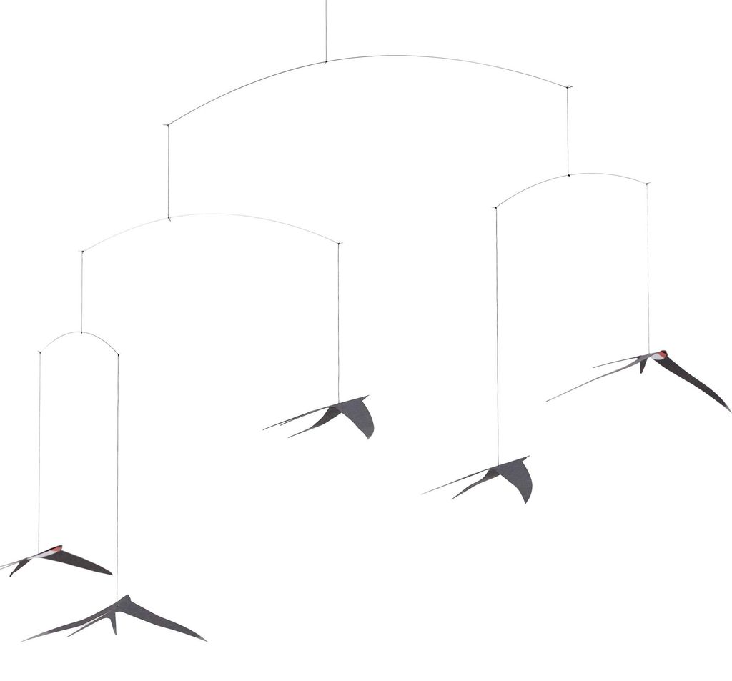 Flensted Mobiles fliegende Schwalben 5 Karton 44x65x35 cm Produktbild 