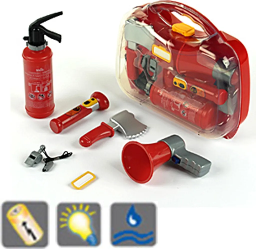 Mallette de pompier interactive avec effets sonores et lampe de secours