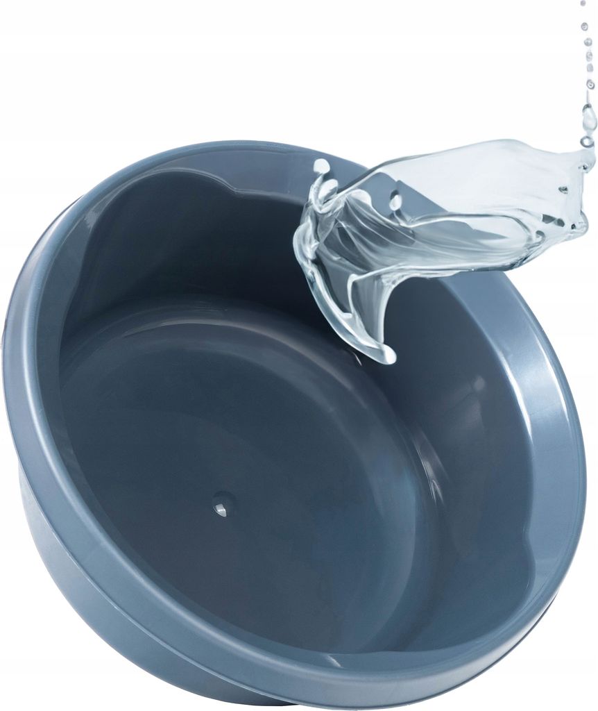 KADAX Matte Plastikwaschschüssel, Kunststoffschüssel, Runde Spülschüssel (Dunkelgrau, 6L)
