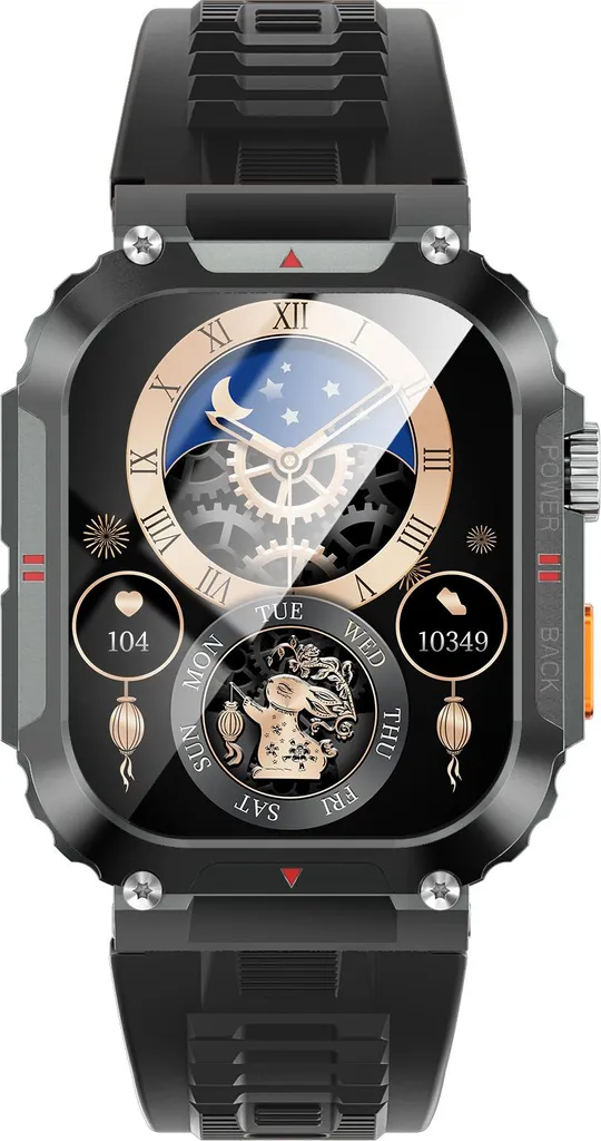 Smartwatch Sportivo C58 Nero - Fitness Tracker Impermeabile IP67 - 15