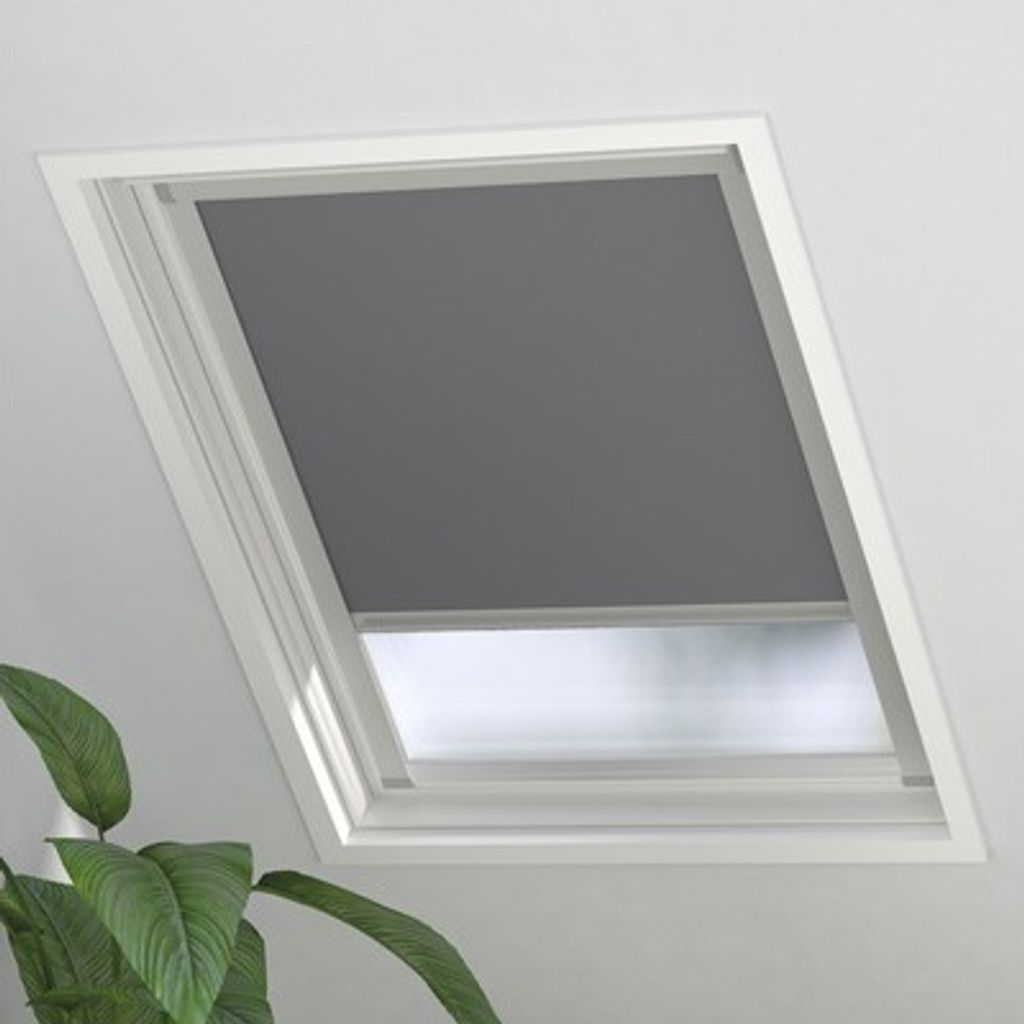 Dachfenster Verdunkelungsrollo geeignet für Velux Fenstergröße UK04 grau 117,3x79,5 cm