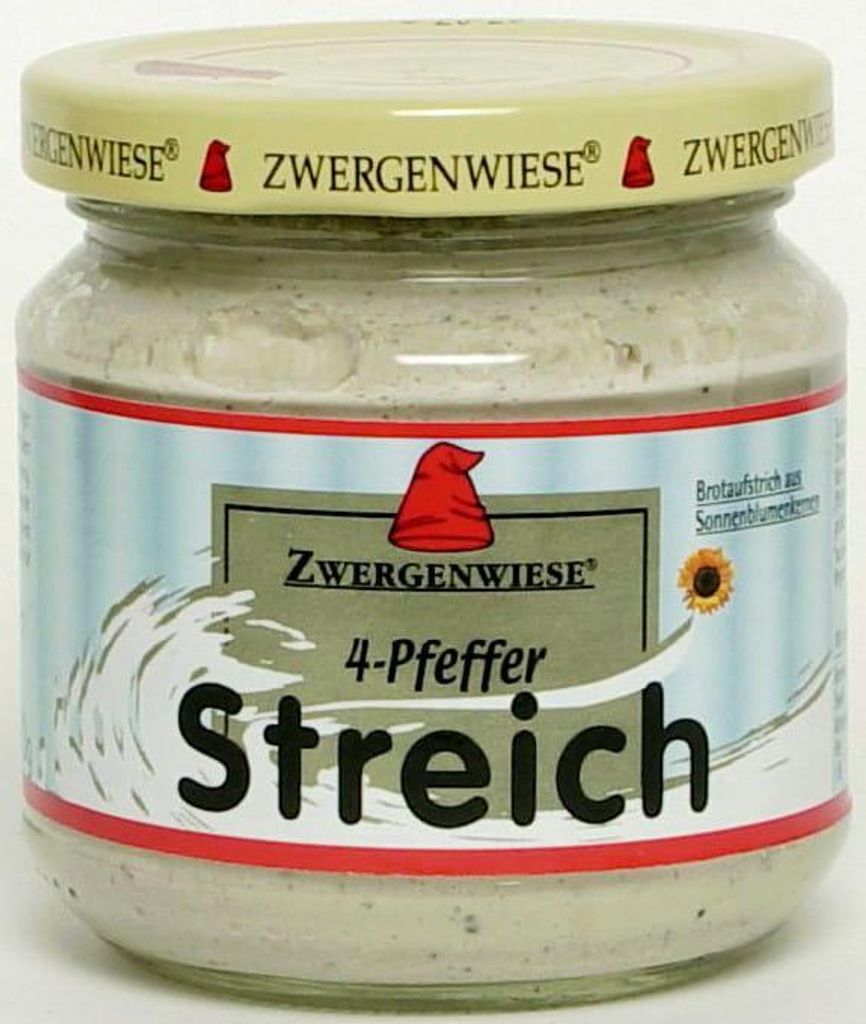 PASTA SŁONECZNIKOWA Z 4 RODZAJAMI PIEPRZU BEZGLUTENOWA BIO 180 g - ZWERGENWIESE