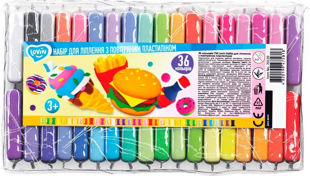 Set creativo Lekka Piankolina 36 colori Immagine del prodotto 