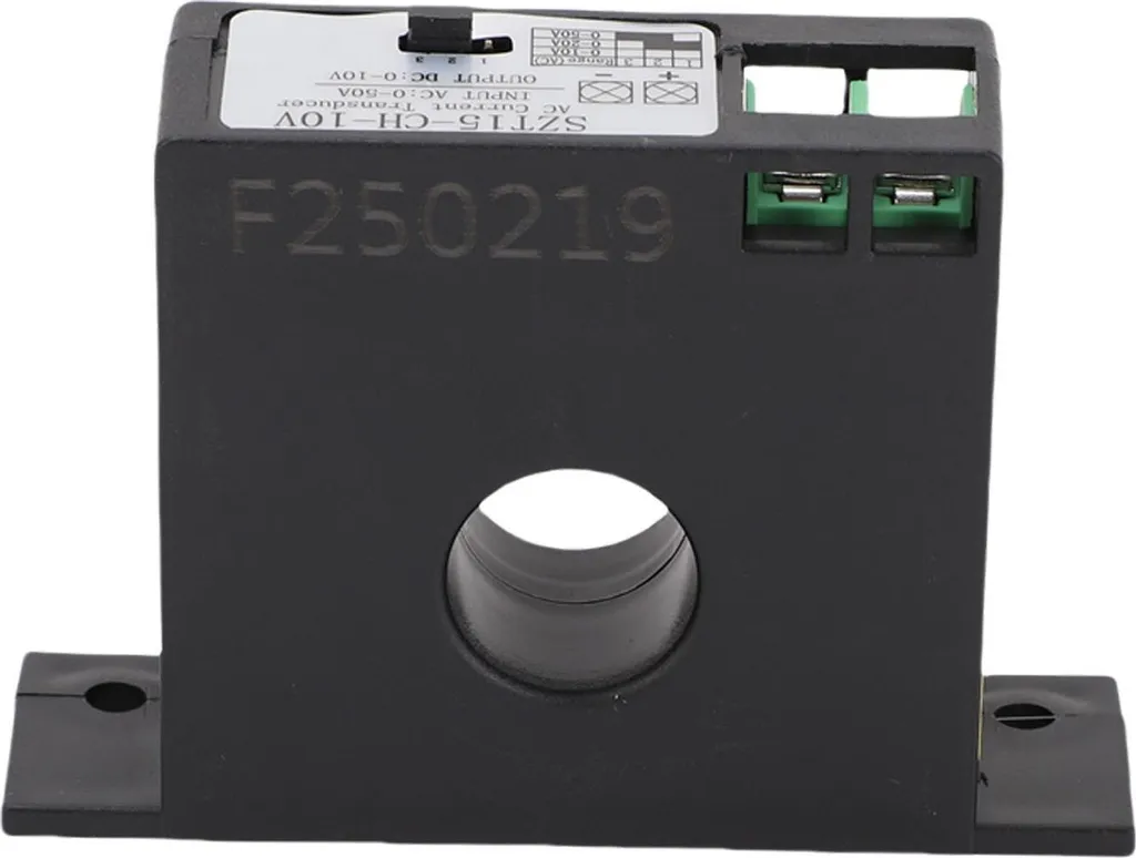 Transformateur de courant 50A avec sortie 0-10V, boîtier rail DIN isolant - 7