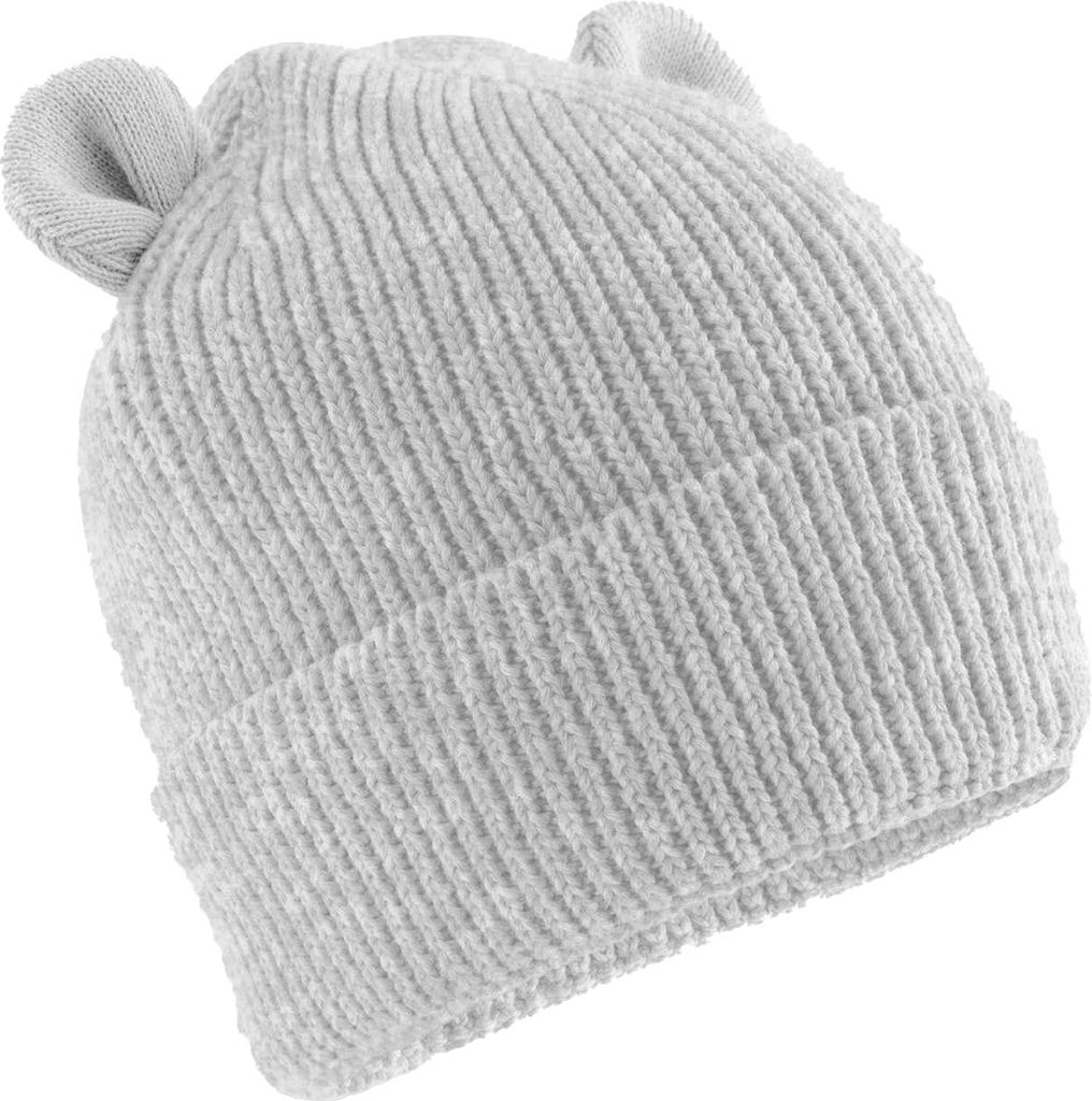 Beechfield - Mütze für Baby, Baumwolle aus biologischem Anbau BC7028 (92) (Wolkengrau)