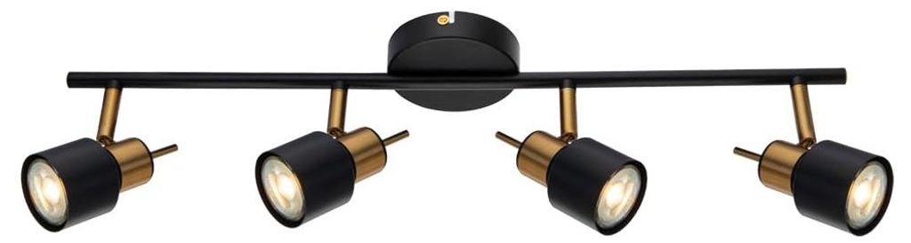 ARTE LAMP Deckenstrahler LED 4 Flammig GU10 Schwarz, Produktbild 