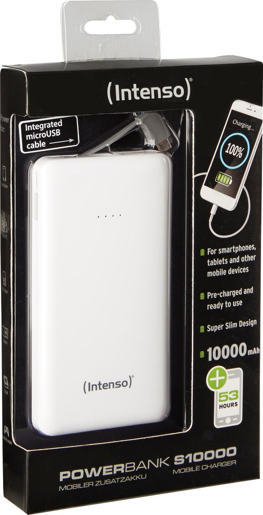 Intenso Powerbank XS10000 white 10000 mAh vrátane USB-A na Obrázok produktu 