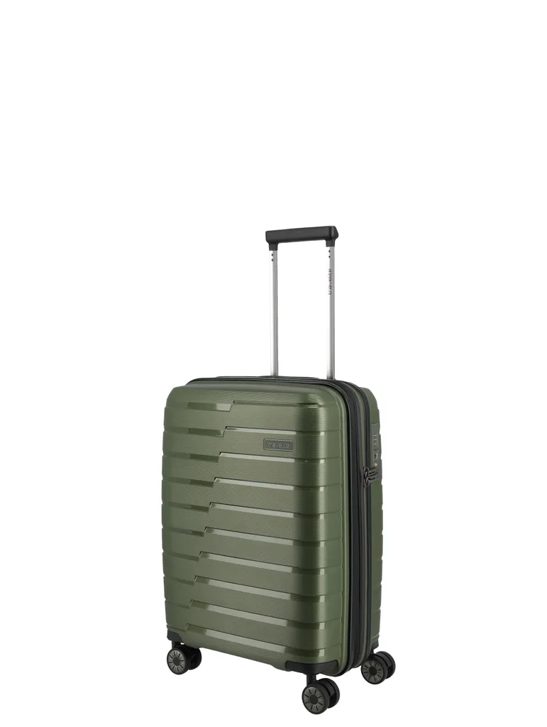 Travelite Air Base Valise Cabine Rigide Vert Olive - Petite Taille S