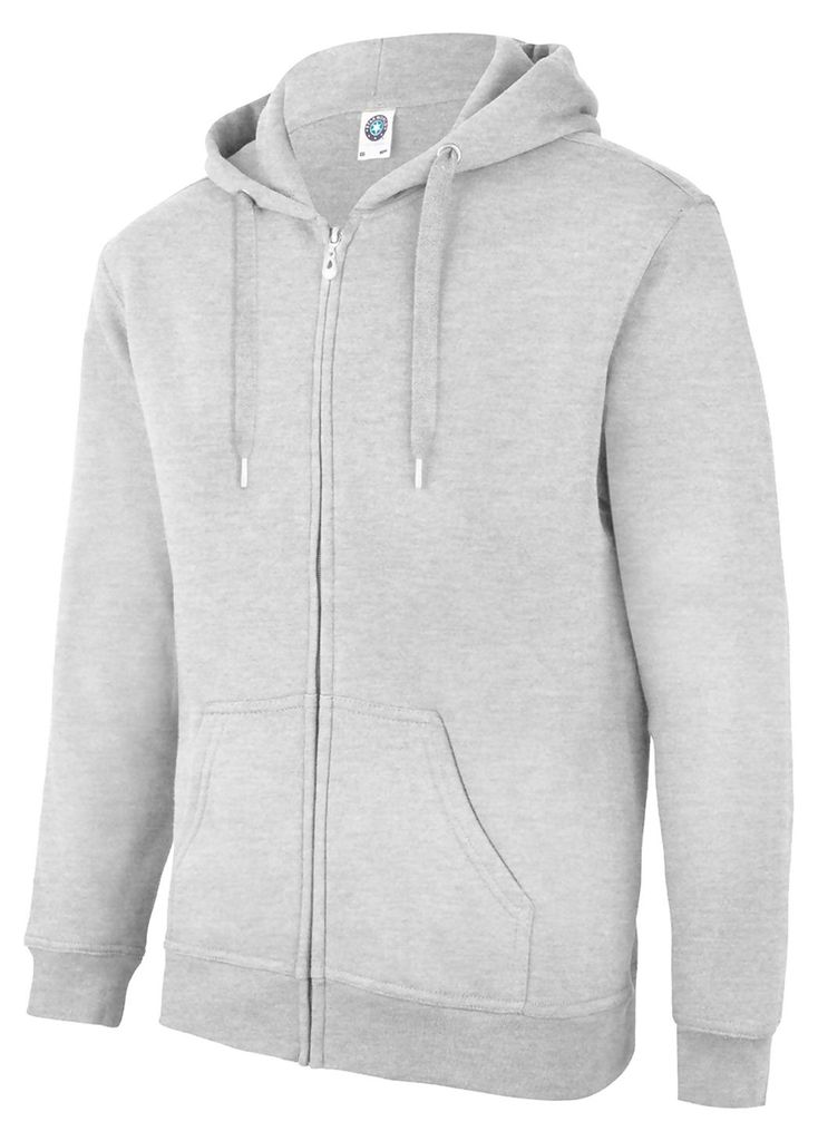 Starworld - Kapuzenjacke Durchgehender Reißverschluss für Herren/Damen Uni LT4873 (XL) (Grau meliert)