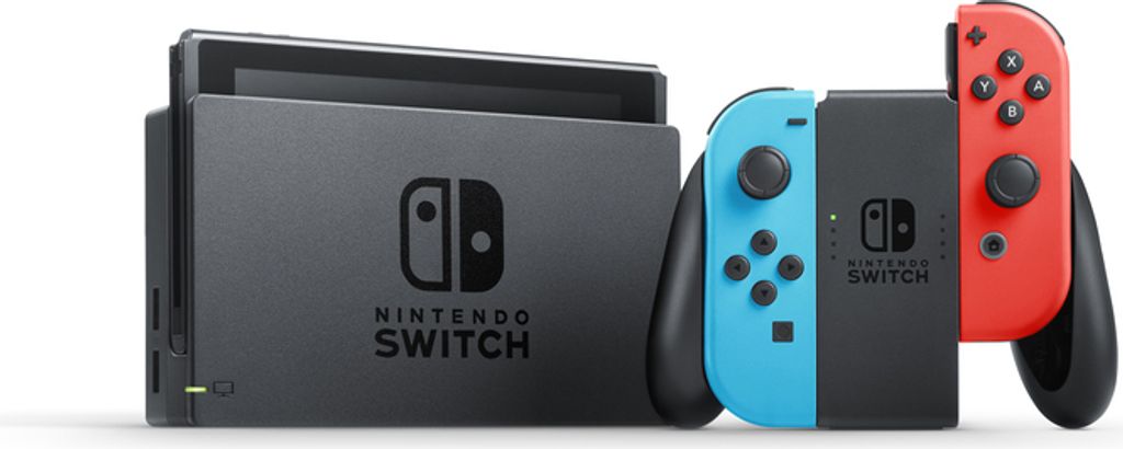 Nintendo Switch Konsole, Farbe: Neon-Rot/Neon-Blau Produktbild 11
