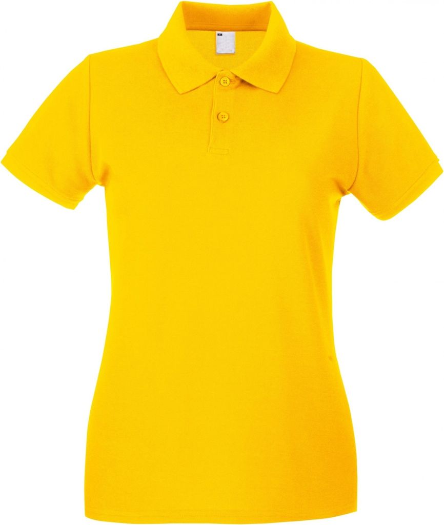 Fruit of the Loom - Poloshirt für Damen kurzärmlig BC3906 (XS) (Gold)