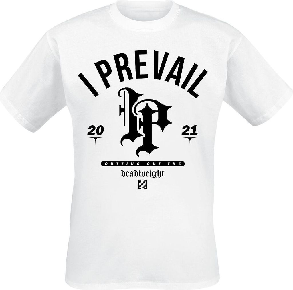 I Prevail T-Shirt Herren Deadweight weiß Band-Merch, Bands 100% Baumwolle M